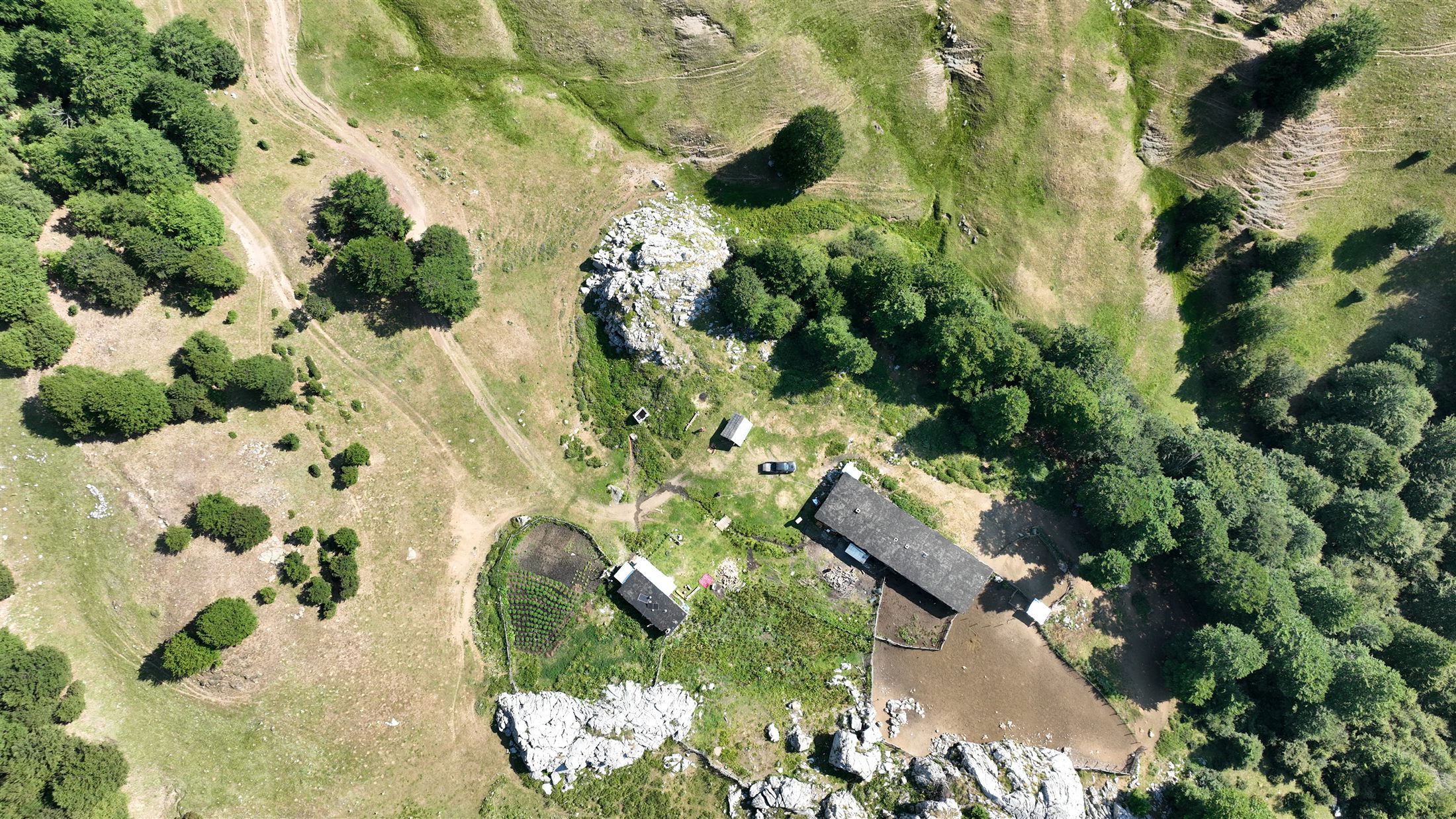 Camp at Stani i Arjanit in the wild Shebenik-Jabllanicë Nature Park