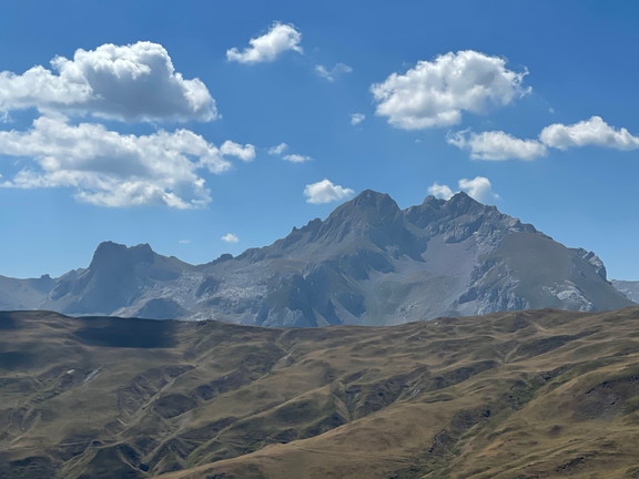 The rugged profile of Mont Korab